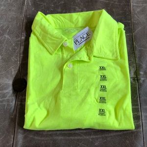 Neon yellow polo
